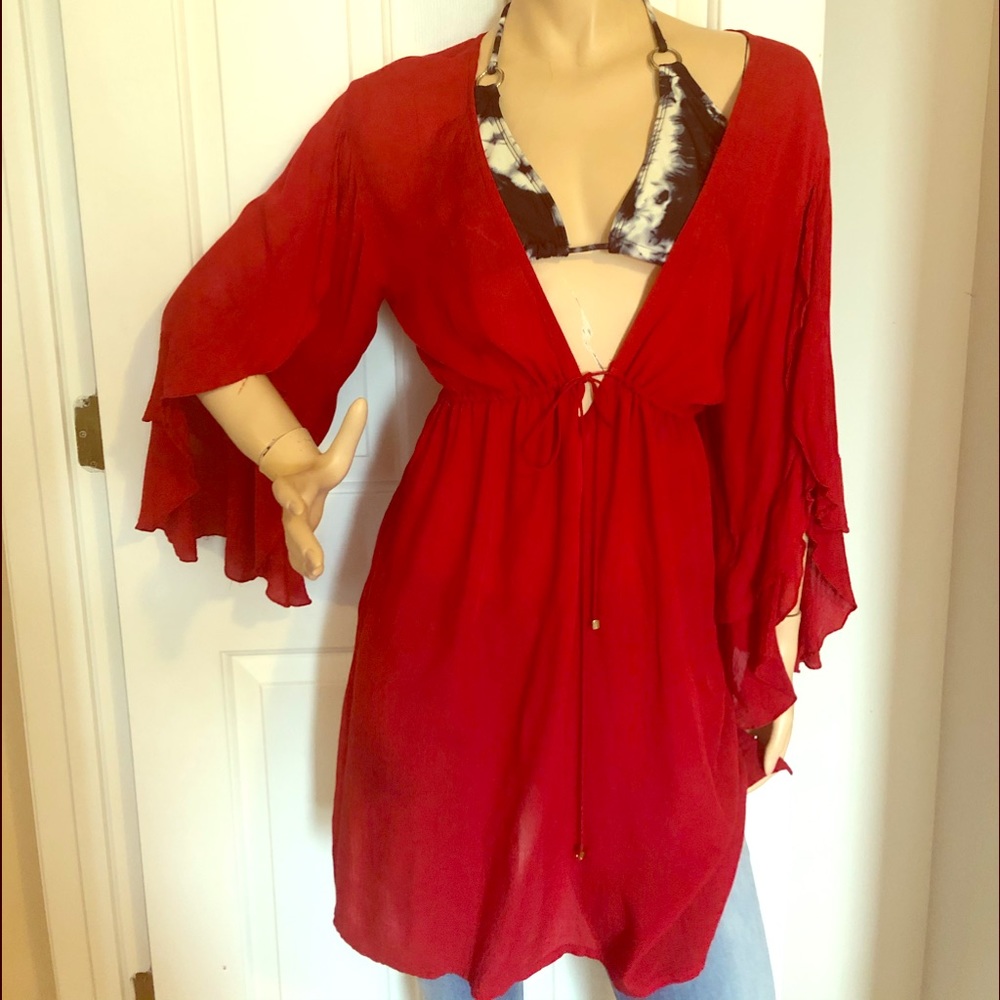 VIX Swimwear Solid Nubia Tunic